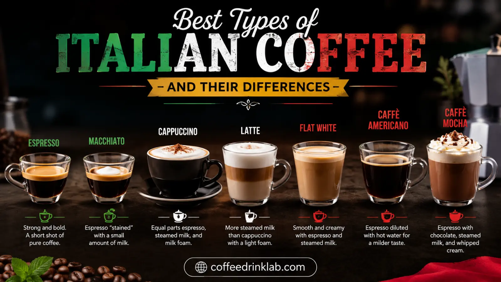 Best Types of Italian Coffee and Their Differences