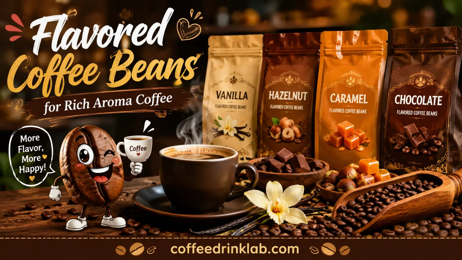 Flavored Coffee Beans for Rich Aroma Coffee