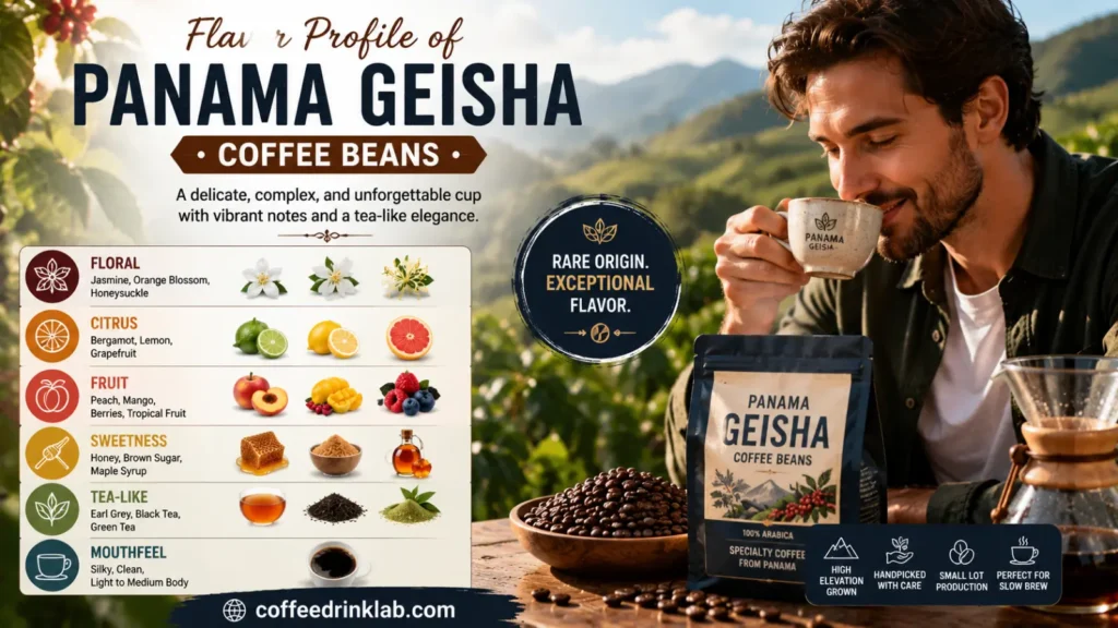 Flavor Profile of Panama Geisha Coffee Beans