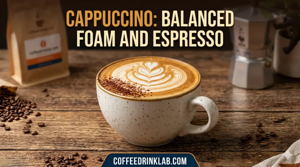 Cappuccino Balanced foam and espresso