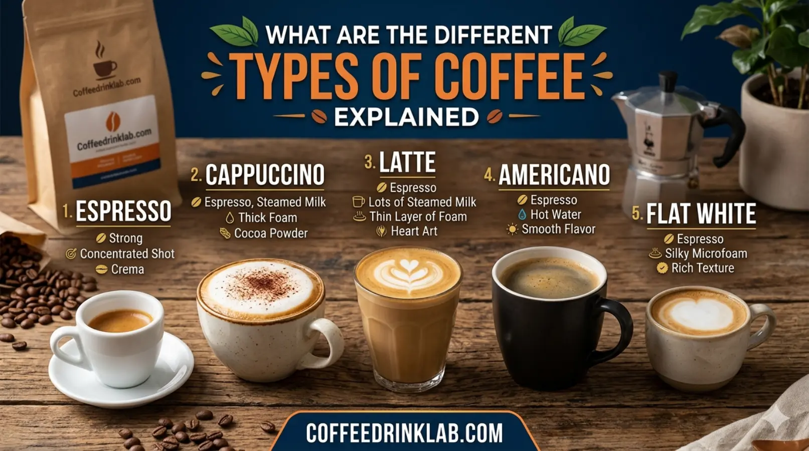 what are the different types of coffee Explained