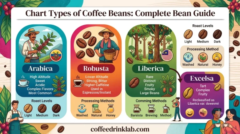 Chart Types of Coffee Beans: Complete Bean Guide