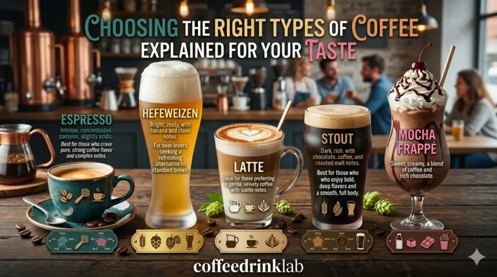 Choosing the Right Types of Coffee Explained for Your Taste