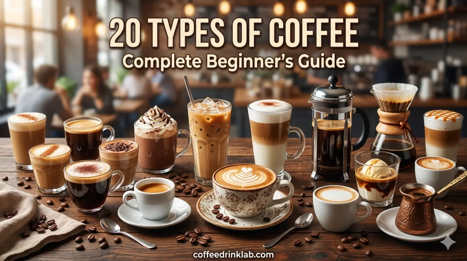 20 types of coffee: Complete Beginner's Guide