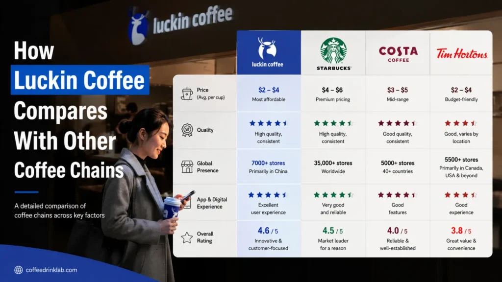 How Luckin Coffee Compares With Other Coffee Chains