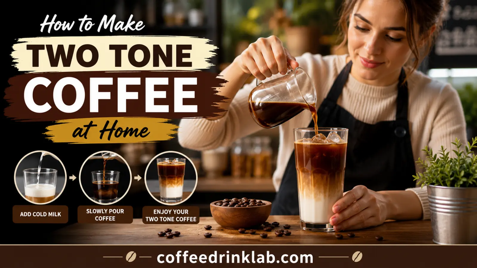 How to Make Two Tone Coffee at Home