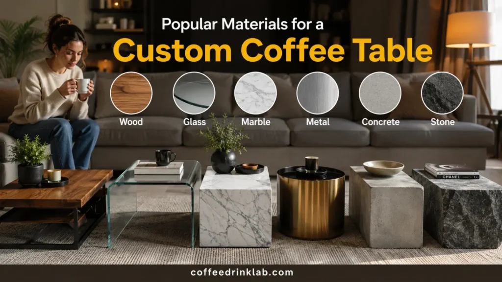 Popular Materials for a Custom Coffee Table