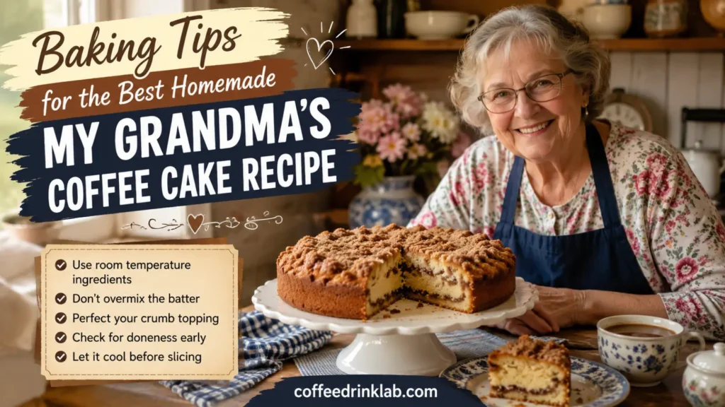 Baking Tips for the Best Homemade My Grandma's Coffee Cake Recipe