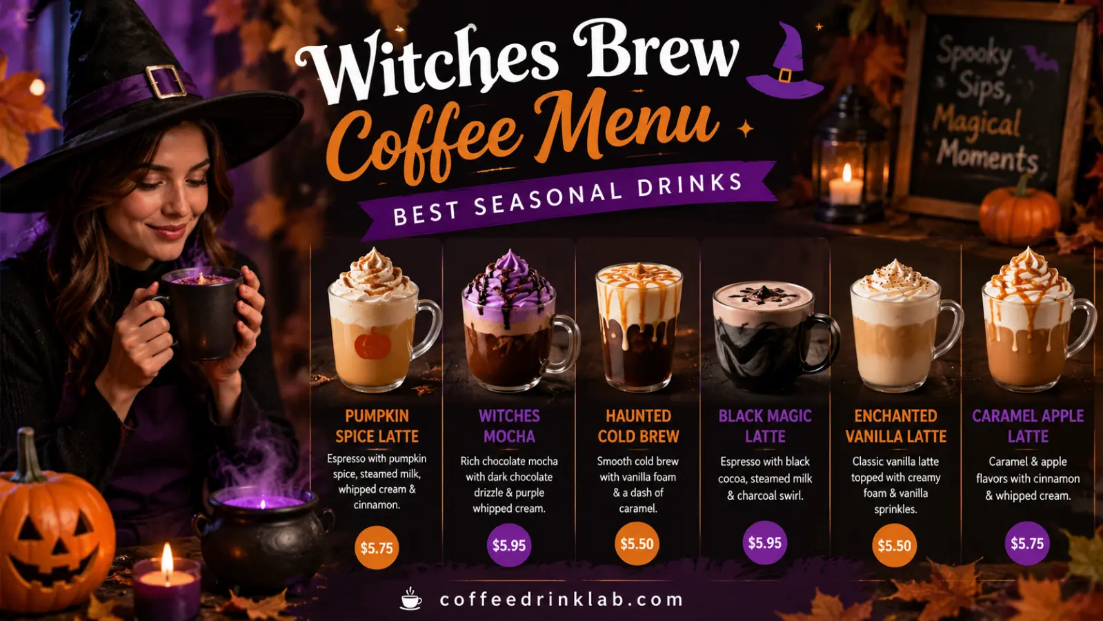 Witches Brew Coffee Menu: Best Seasonal Drinks