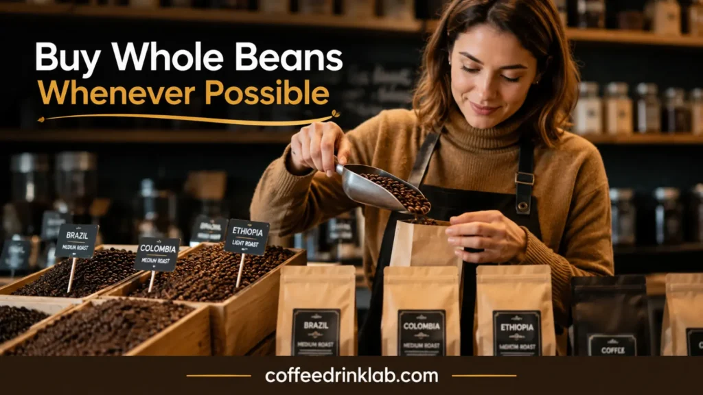 Buy Whole Beans Whenever Possible