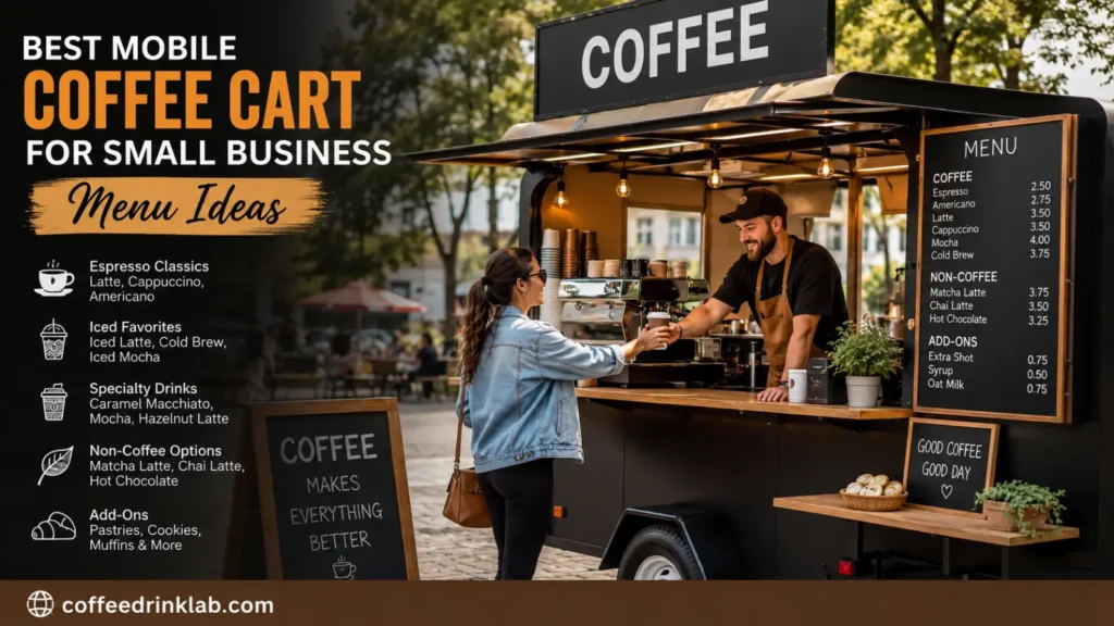 Best Mobile Coffee Cart for Small Business Menu Ideas