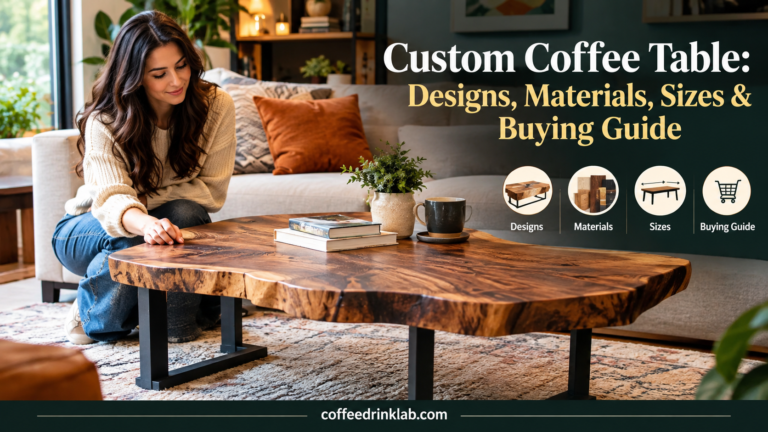 Custom Coffee Table: Designs, Materials, Sizes & Buying Guide