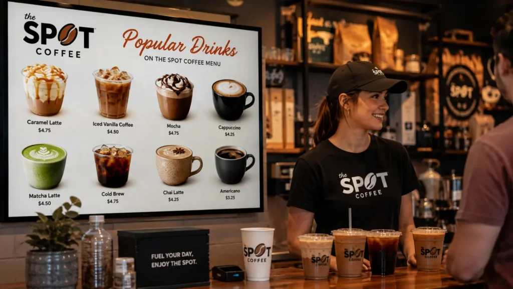 Popular Drinks on the Spot Coffee Menu