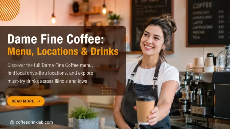Dame Fine Coffee: Menu, Locations & Drinks