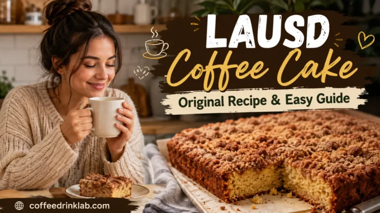 LAUSD Coffee Cake: Original Recipe & Easy Guide