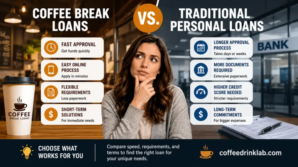 Coffee Break Loans vs. Traditional Personal Loans