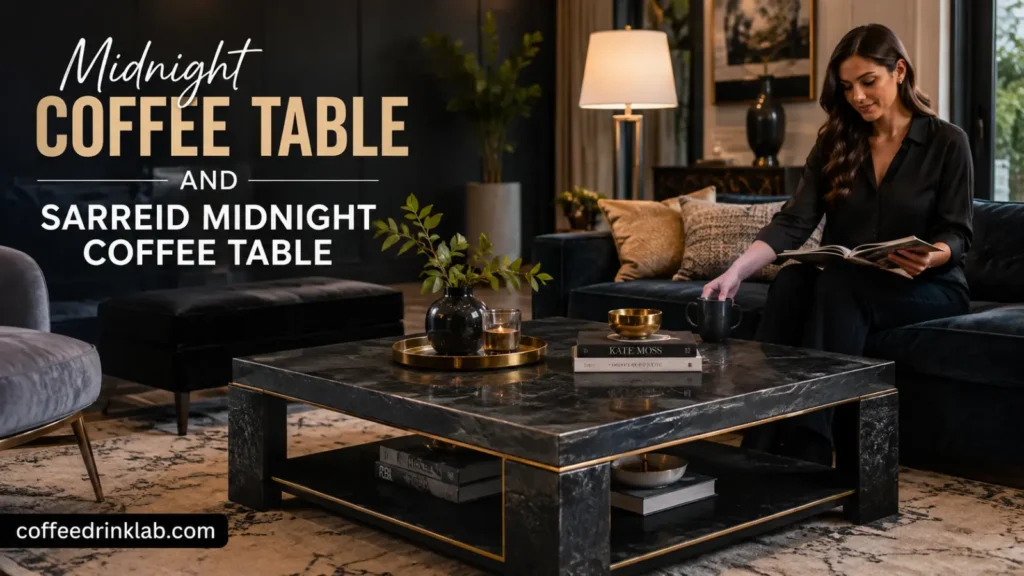 Midnight Coffee Table and Sarreid Midnight Coffee Table