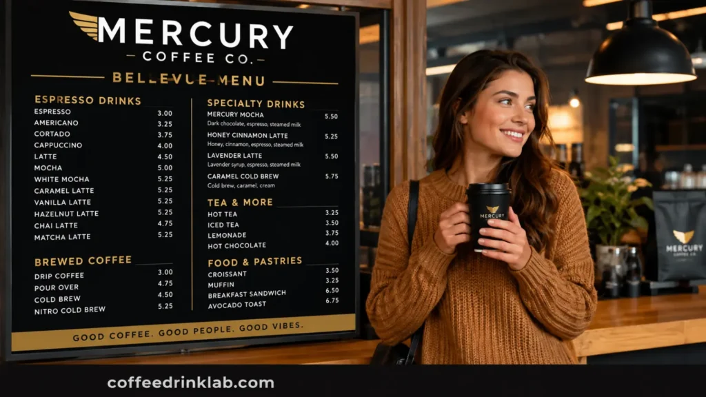 Mercury Coffee Bellevue Menu