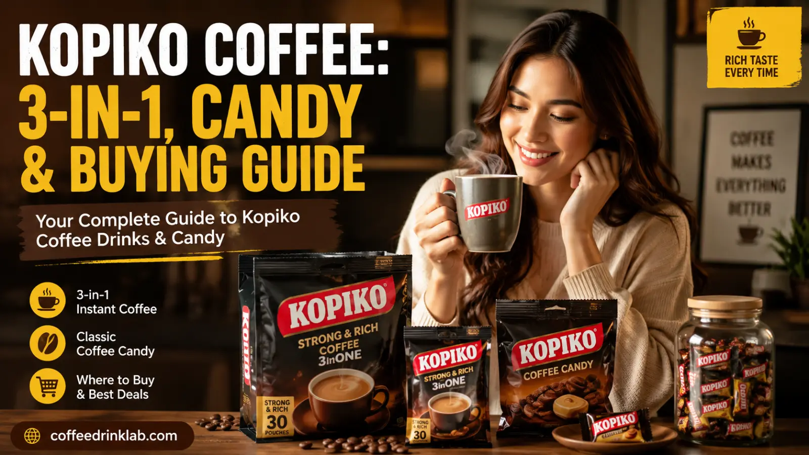 Kopiko Coffee: 3-in-1, Candy & Buying Guide