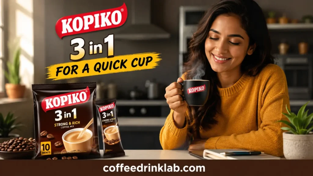 Kopiko Coffee 3 in 1 for a Quick Cup