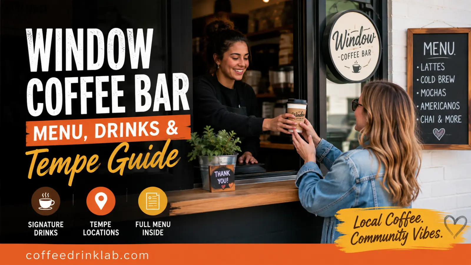 window coffee bar: Menu, Drinks & Tempe Guide