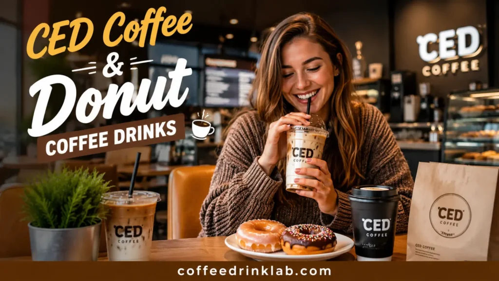 Ced Coffee and Donut Coffee Drinks