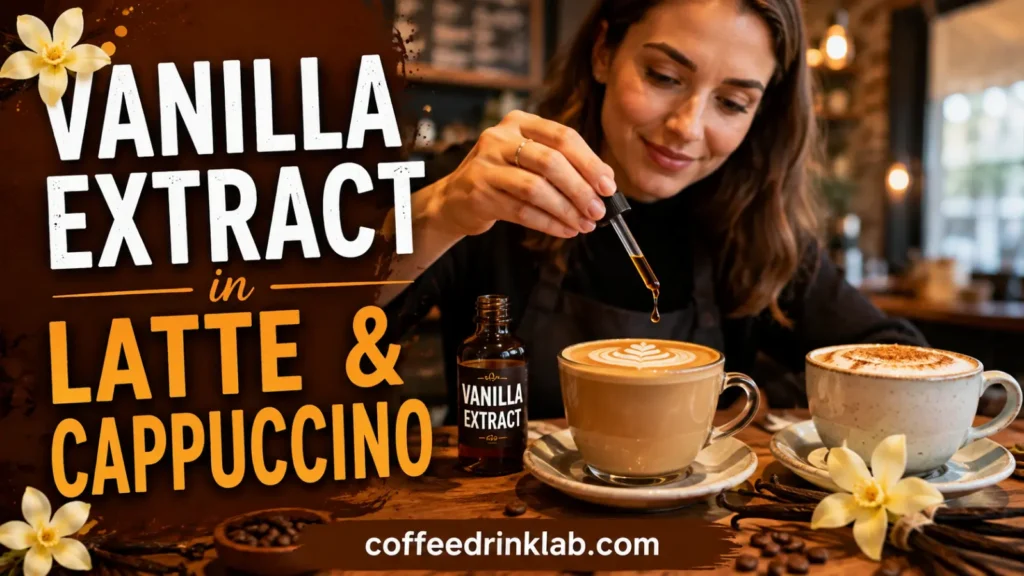 Vanilla Extract in Latte and Cappuccino