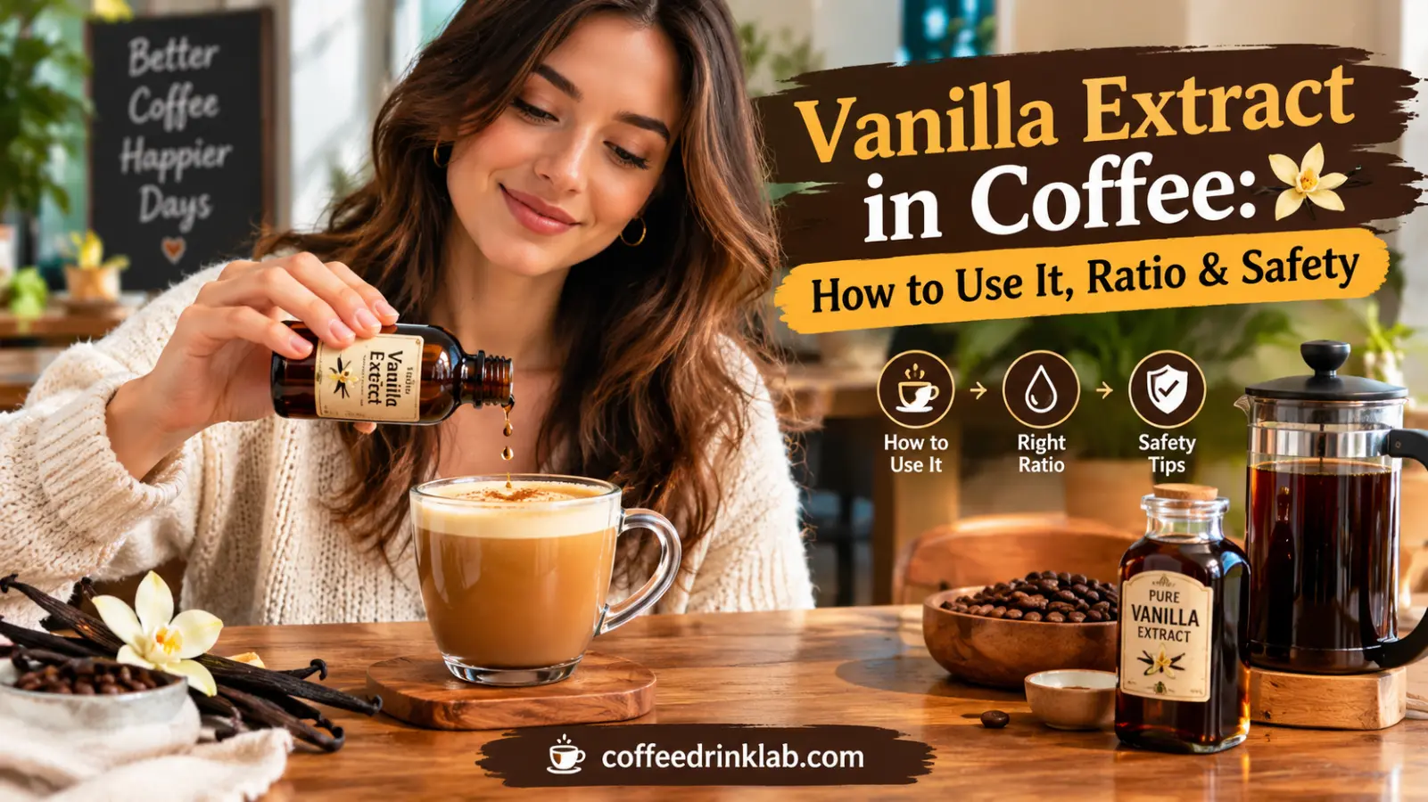 Vanilla Extract in Coffee: How to Use It, Ratio & Safety