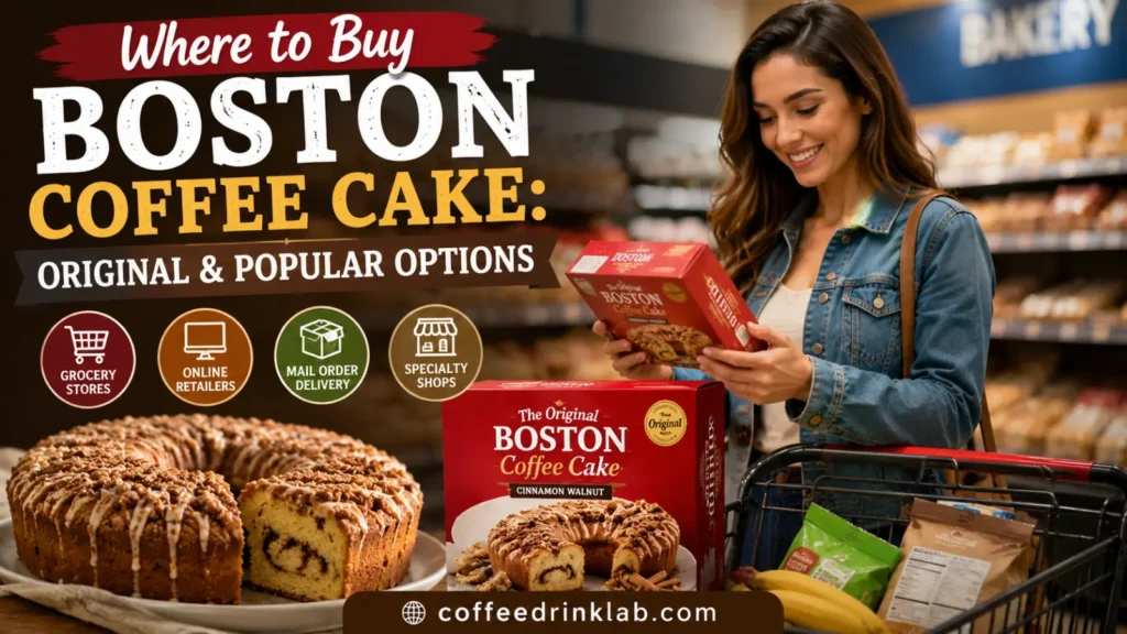 Where to Buy Boston Coffee Cake: Original & Popular Options