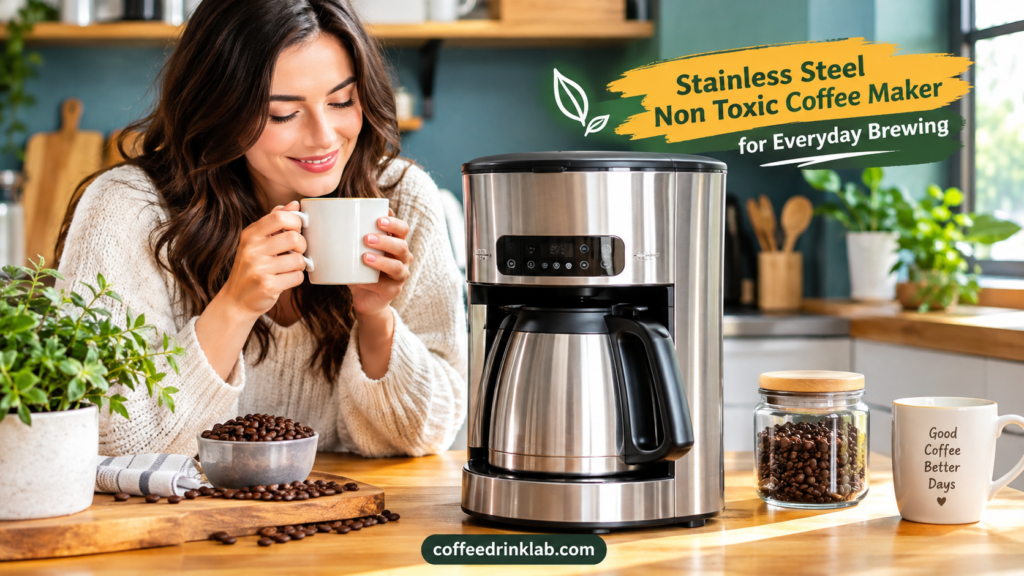 Stainless Steel Non Toxic Coffee Maker for Everyday Brewing