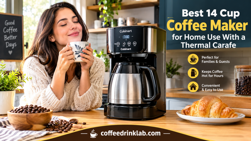 Best 14 Cup Coffee Maker for Home Use With a Thermal Carafe