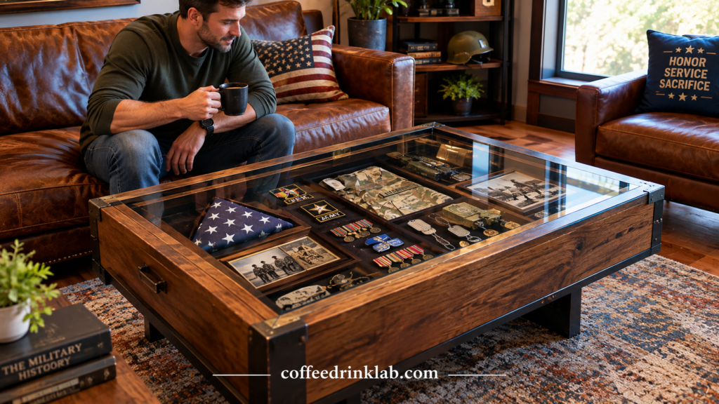Military Shadow Box Coffee Table
