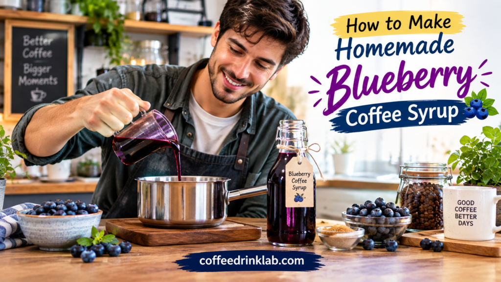 How to Make Homemade Blueberry Coffee Syrup