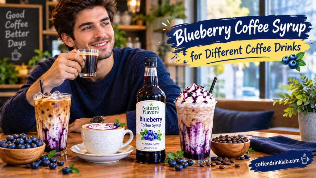Blueberry Coffee Syrup for Different Coffee Drinks
