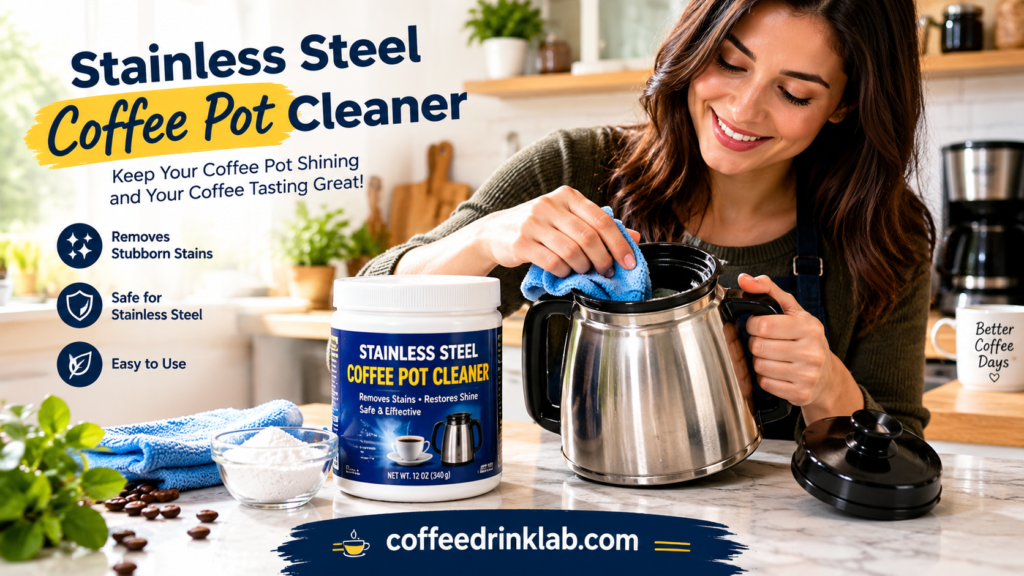 Stainless Steel Coffee Pot Cleaner