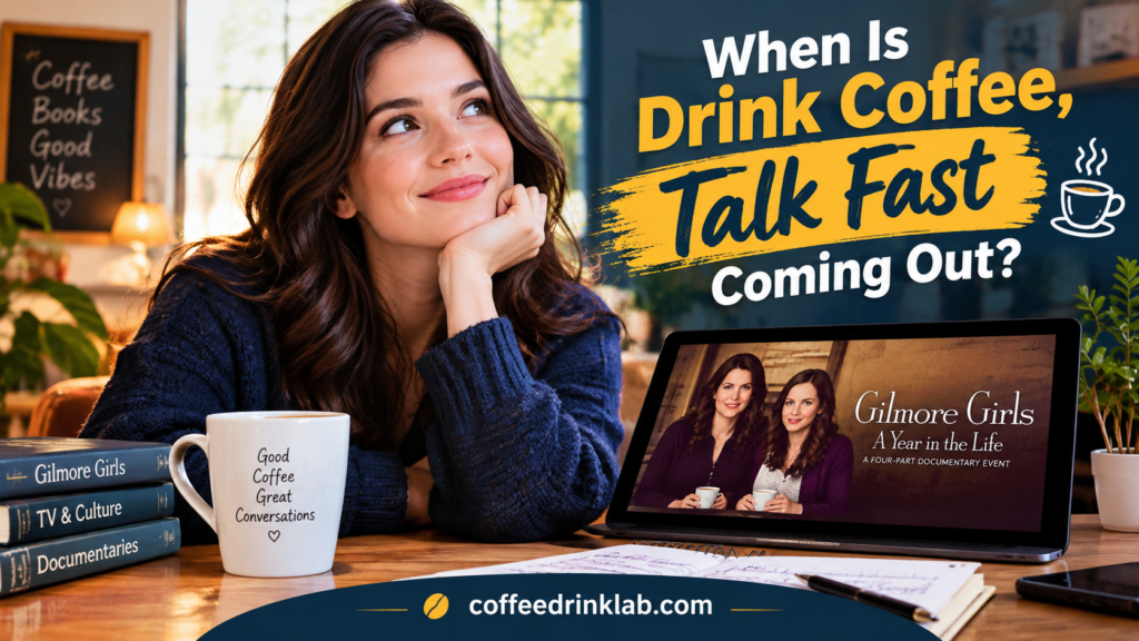 When Is Drink Coffee, Talk Fast Coming Out?