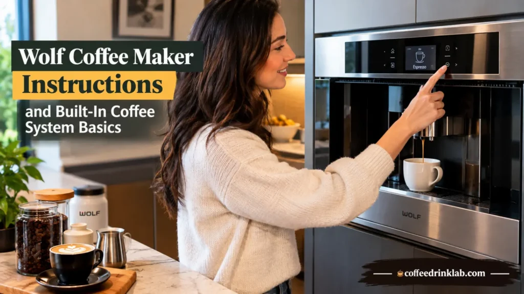Wolf Coffee Maker Instructions and Built-In Coffee System Basics