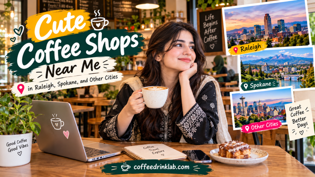 Cute Coffee Shops Near Me in Raleigh, Spokane, and Other Cities
