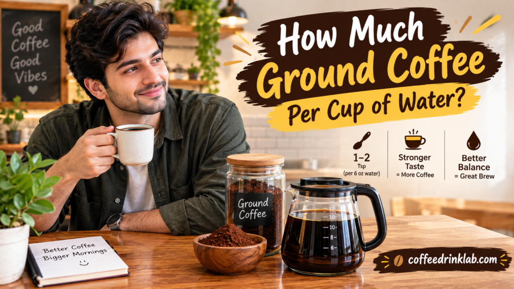 How Much Ground Coffee Per Cup of Water?