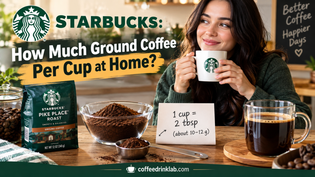 Starbucks: How Much Ground Coffee Per Cup at Home? 
