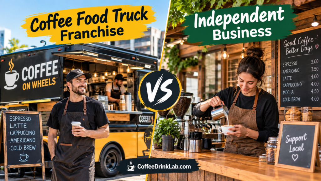 Coffee Food Truck Franchise vs. Independent Business