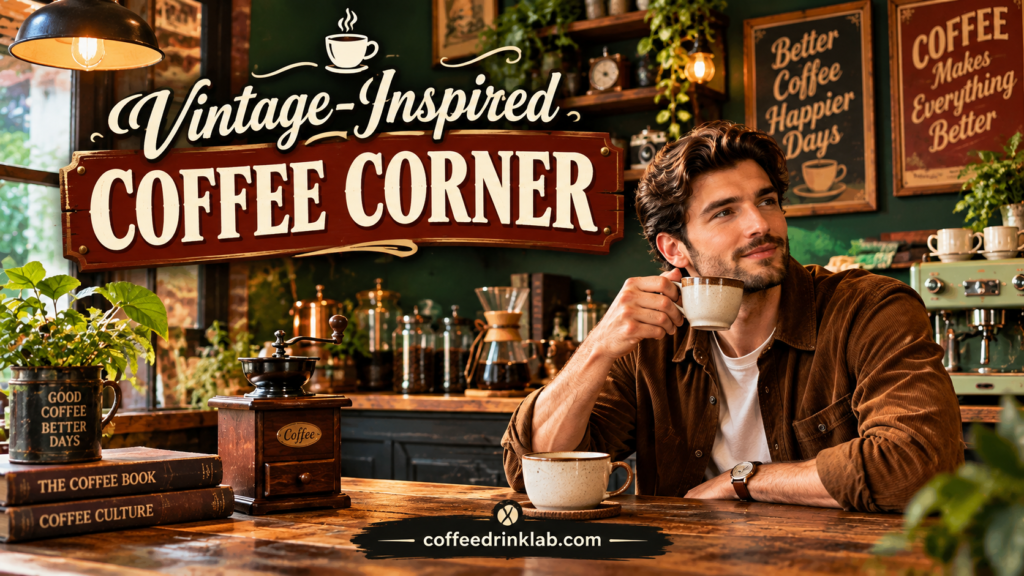 Vintage-Inspired Coffee Corner