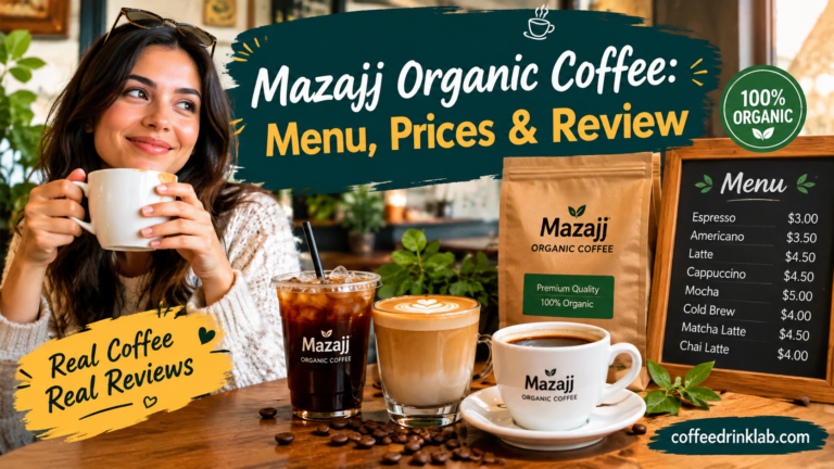 Mazajj Organic Coffee: Menu, Prices & Review