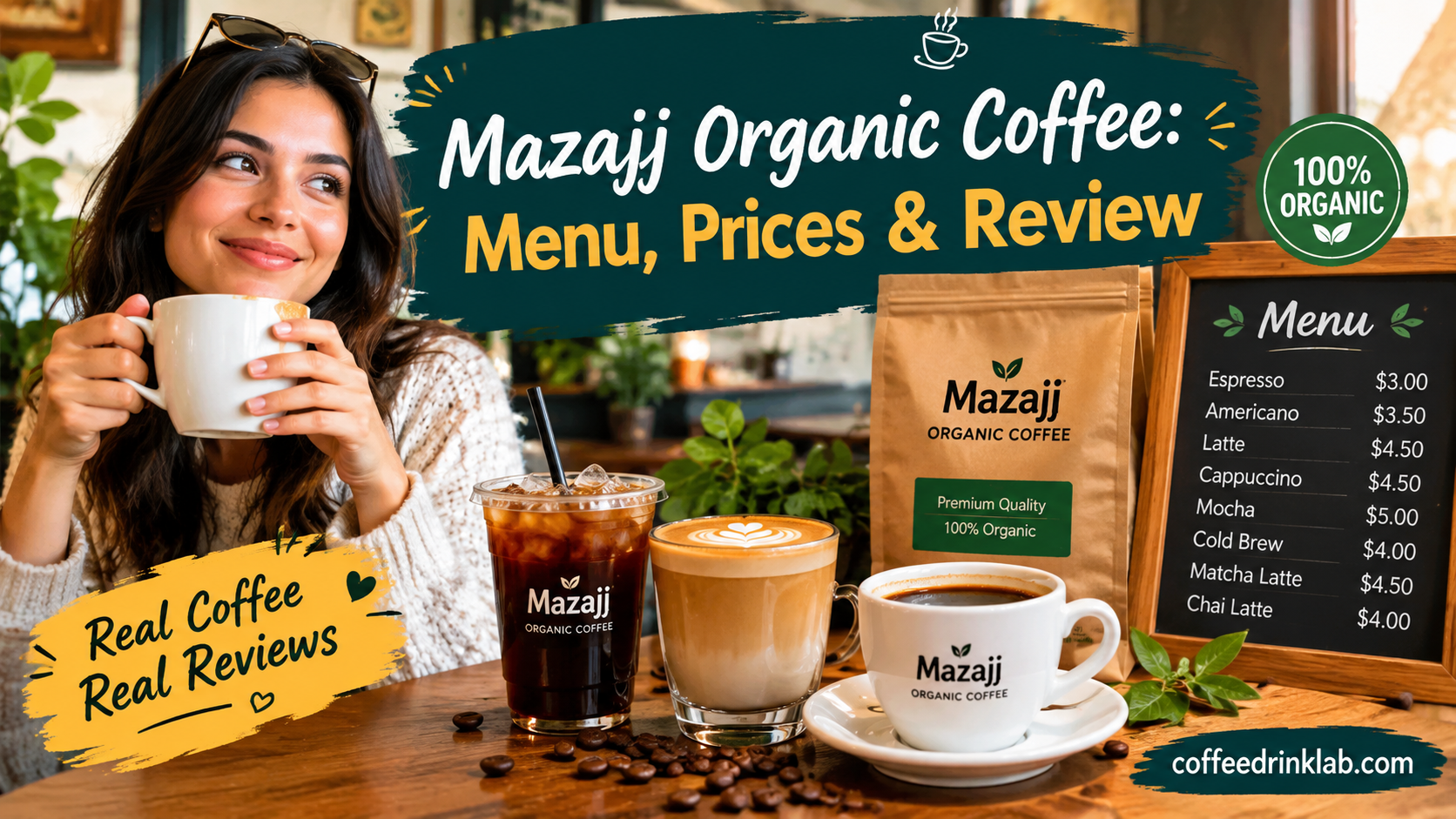 Mazajj Organic Coffee: Menu, Prices & Review