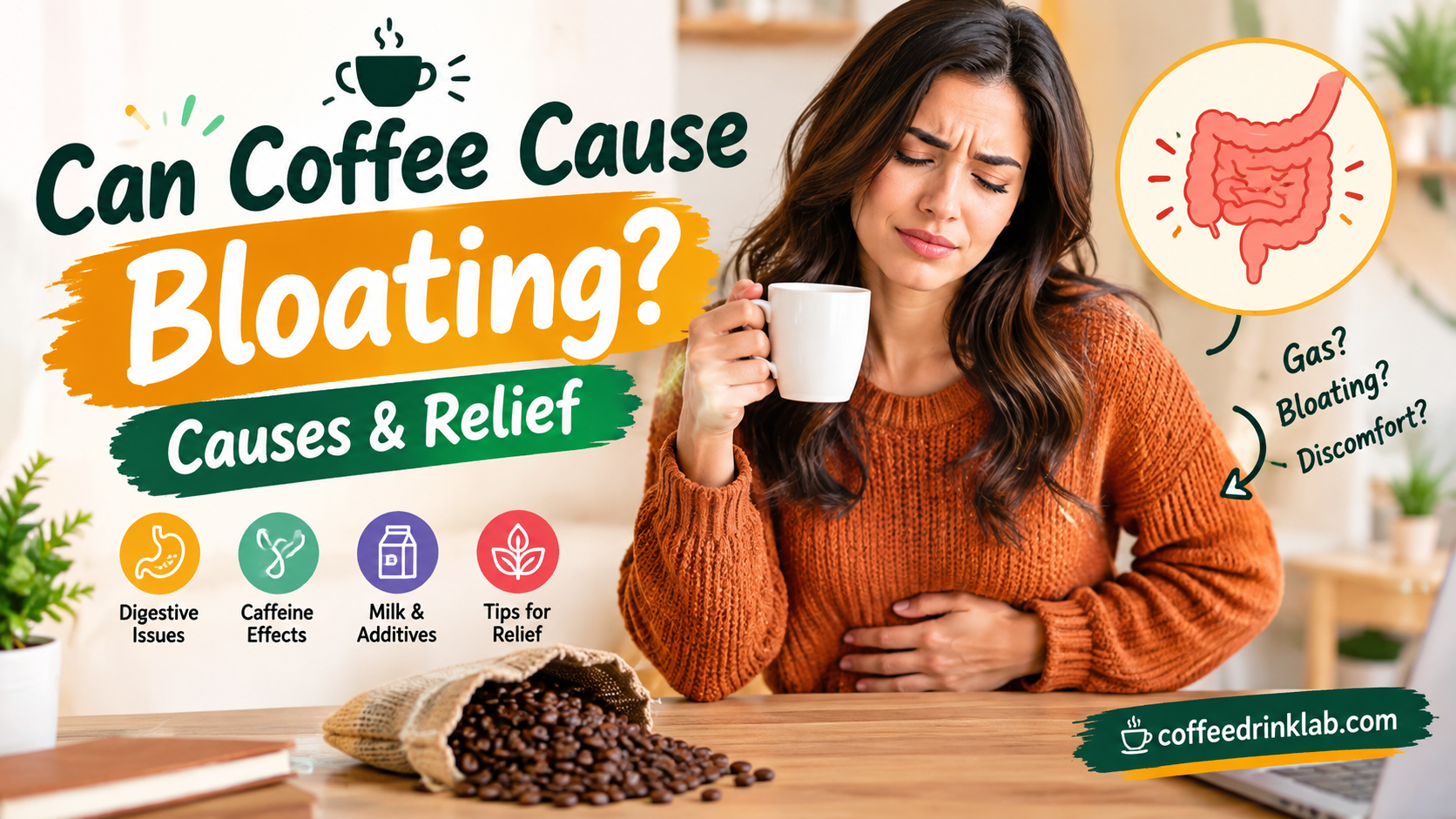 can coffee cause bloating: Causes & Relief