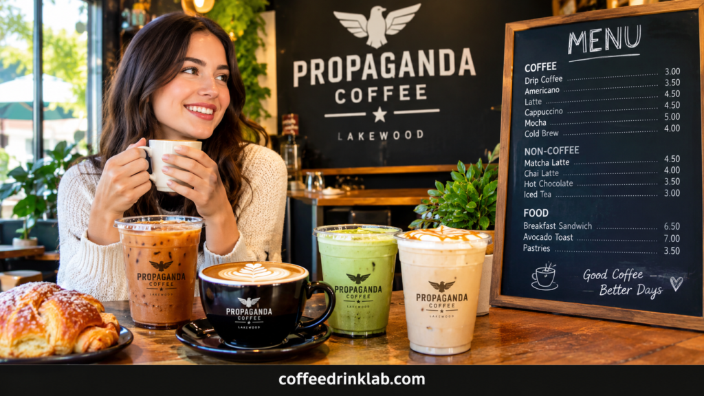 Propaganda Coffee Lakewood Menu & Drinks