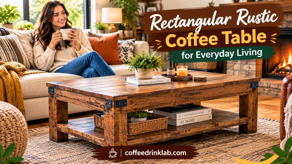 Rectangular Rustic Coffee Table for Everyday LivingRectangular Rustic Coffee Table for Everyday Living