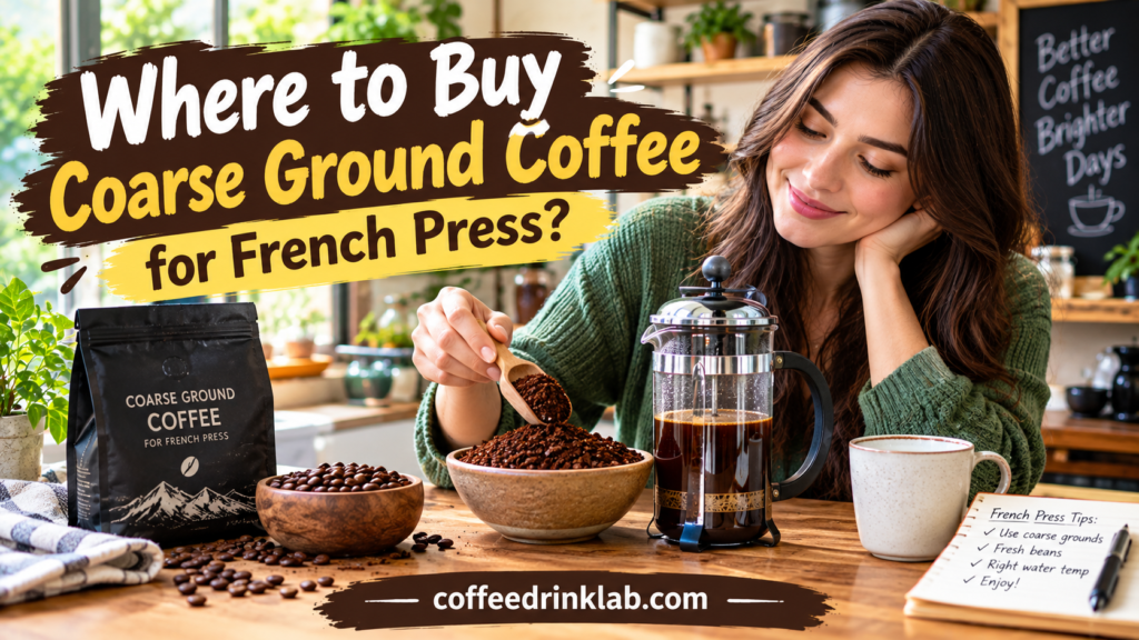 Where to Buy Coarse Ground Coffee for French Press