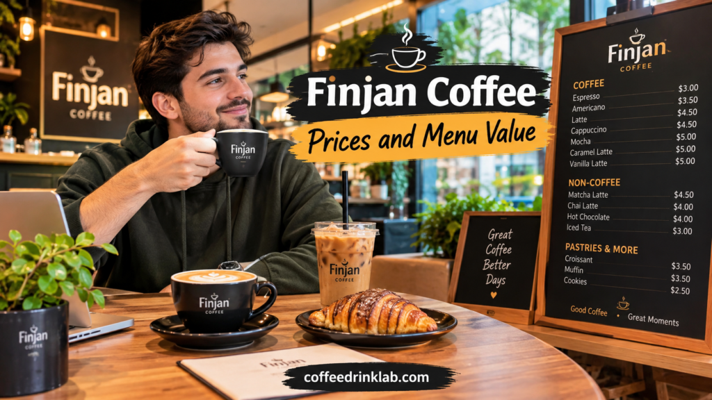 Finjan Coffee Prices and Menu Value