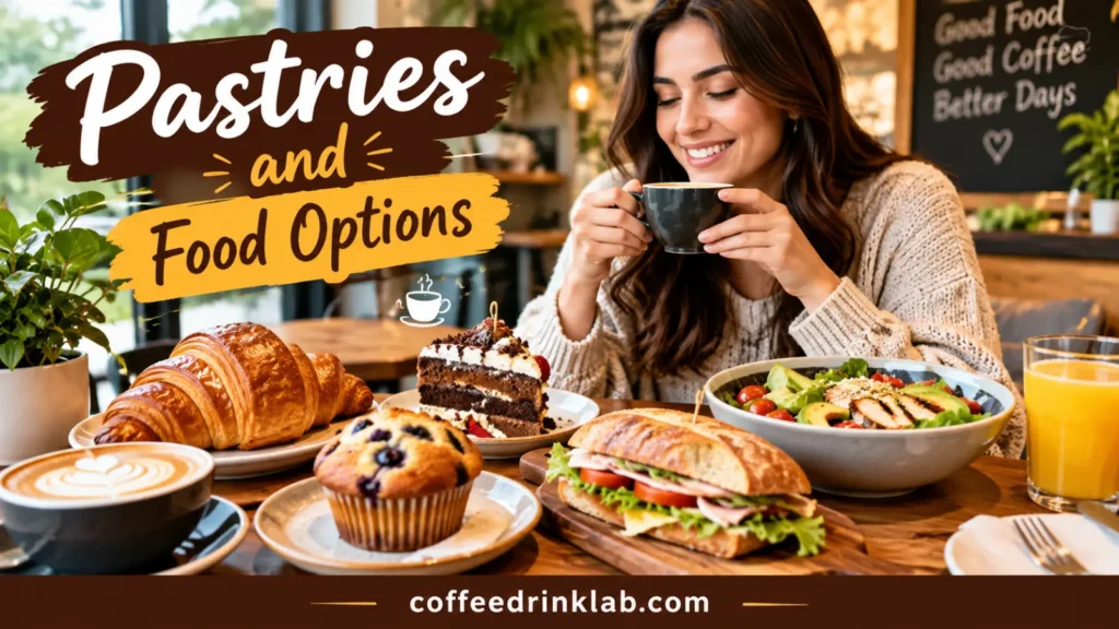 Pastries and food options